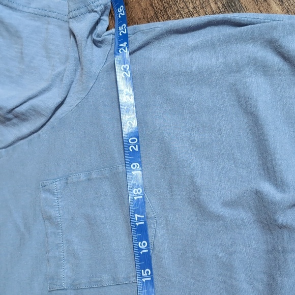 Faherty Men's Sunwashed Pocket T-Shirt - Blue Horizon Cotton - XXL *Sold Out* - Picture 7 of 8